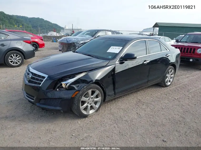 2014 Cadillac Ats Luxury VIN: 1G6AH5RX2E0119821 Lot: 42670758