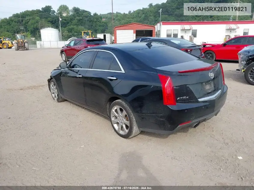 2014 Cadillac Ats Luxury VIN: 1G6AH5RX2E0119821 Lot: 42670758
