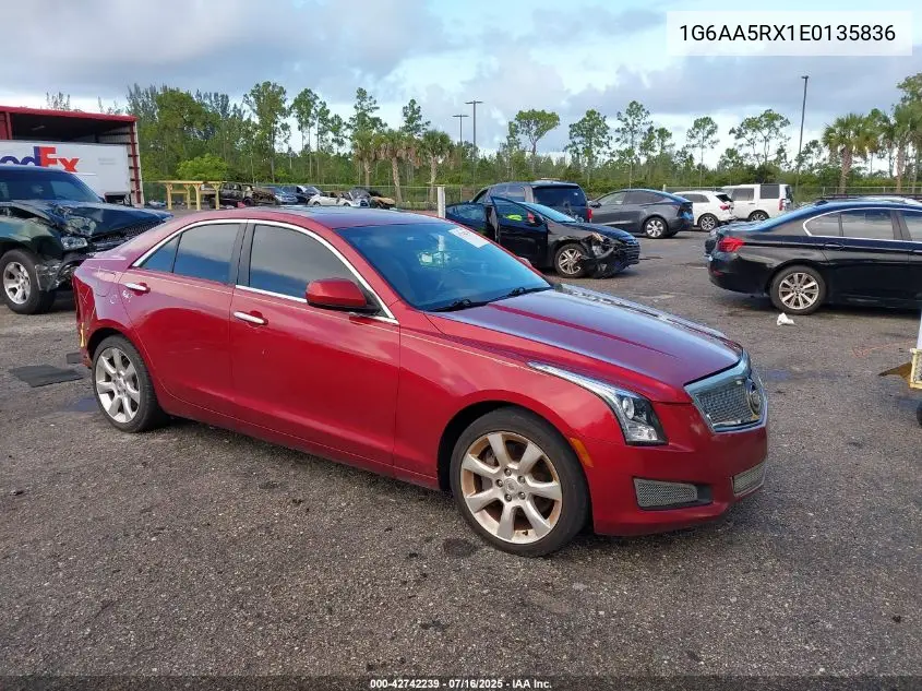 2014 Cadillac Ats Standard VIN: 1G6AA5RX1E0135836 Lot: 42742239