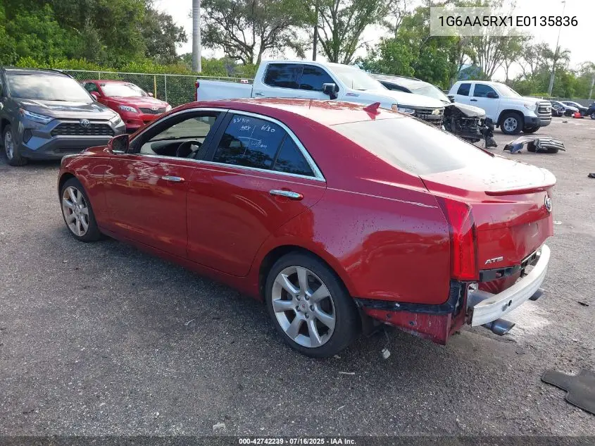 2014 Cadillac Ats Standard VIN: 1G6AA5RX1E0135836 Lot: 42742239