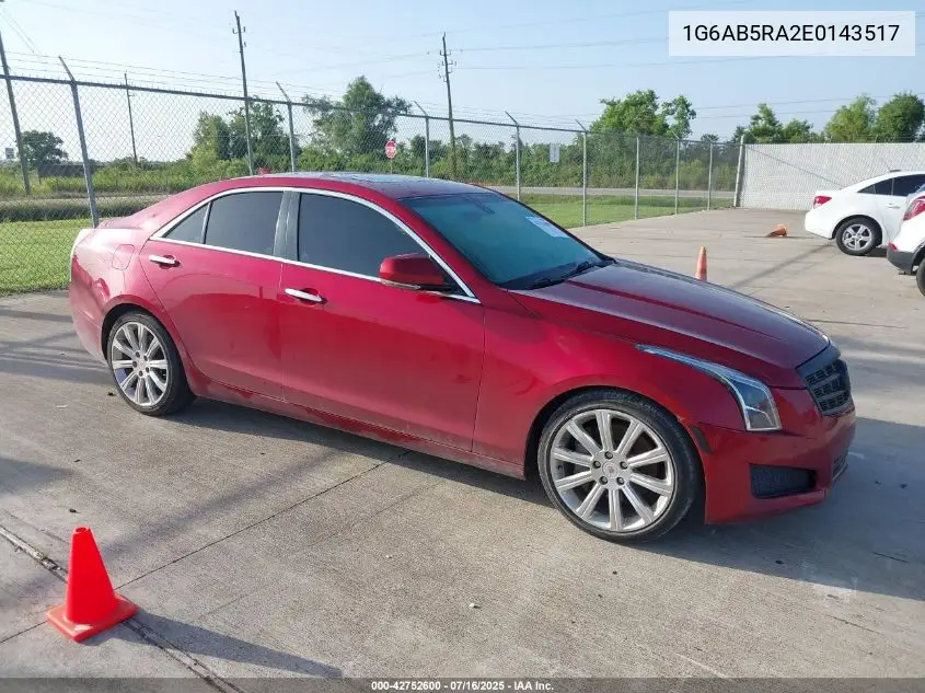 2014 Cadillac Ats Luxury VIN: 1G6AB5RA2E0143517 Lot: 42752600