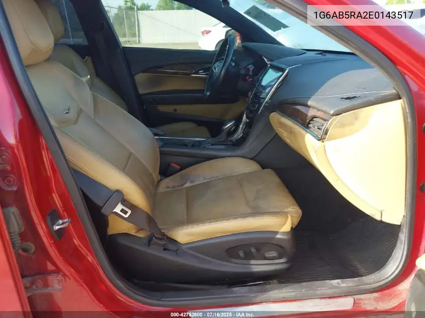 2014 Cadillac Ats Luxury VIN: 1G6AB5RA2E0143517 Lot: 42752600