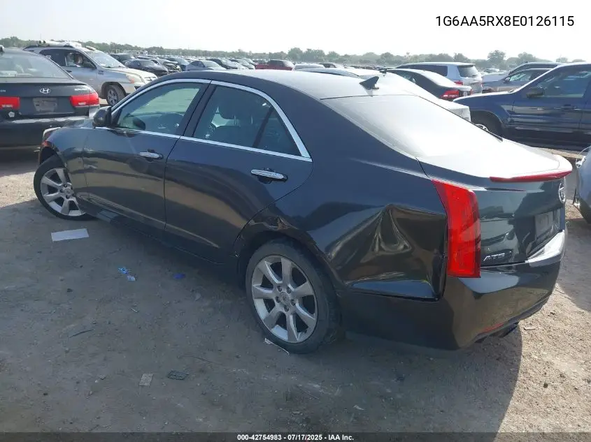 2014 Cadillac Ats Standard VIN: 1G6AA5RX8E0126115 Lot: 42754983