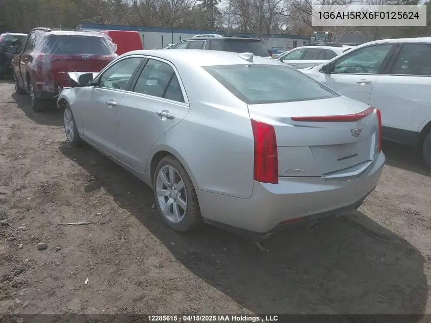 2015 Cadillac Ats Turbo Luxury VIN: 1G6AH5RX6F0125624 Lot: 12285615