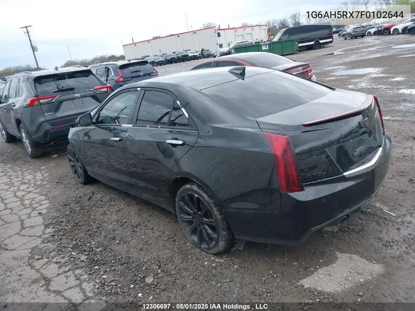 2015 Cadillac Ats Luxury VIN: 1G6AH5RX7F0102644 Lot: 12306697