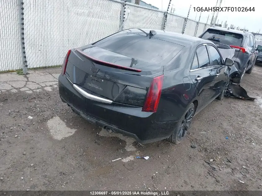 2015 Cadillac Ats Luxury VIN: 1G6AH5RX7F0102644 Lot: 12306697