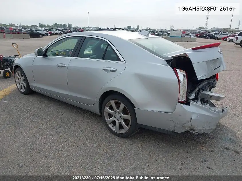 2015 Cadillac Ats Turbo VIN: 1G6AH5RX8F0126161 Lot: 20213230