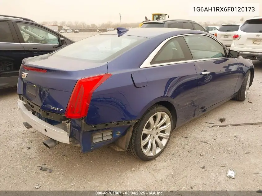 2015 Cadillac Ats Luxury VIN: 1G6AH1RX6F0120173 Lot: 41701867