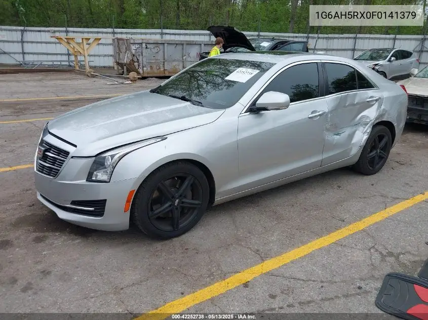 2015 Cadillac Ats Luxury VIN: 1G6AH5RX0F0141379 Lot: 42252738