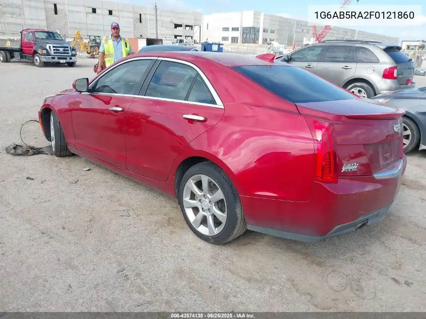 2015 Cadillac Ats Luxury VIN: 1G6AB5RA2F0121860 Lot: 42574138