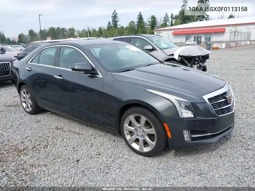 2015 Cadillac Ats Performance VIN: 1G6AJ5SX0F0113158 Lot: 42581763
