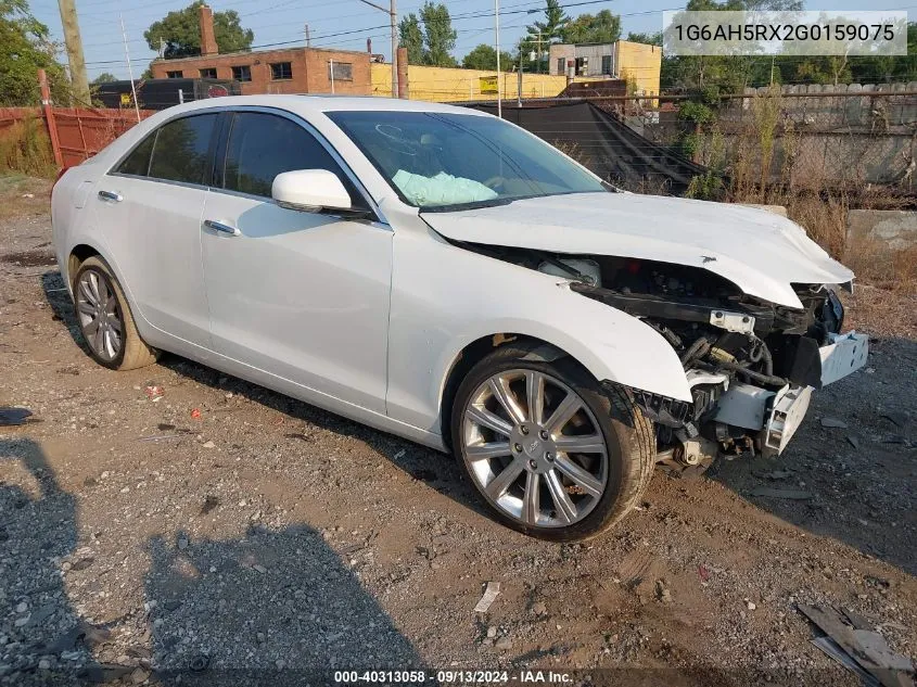 2016 Cadillac Ats Luxury VIN: 1G6AH5RX2G0159075 Lot: 40313058