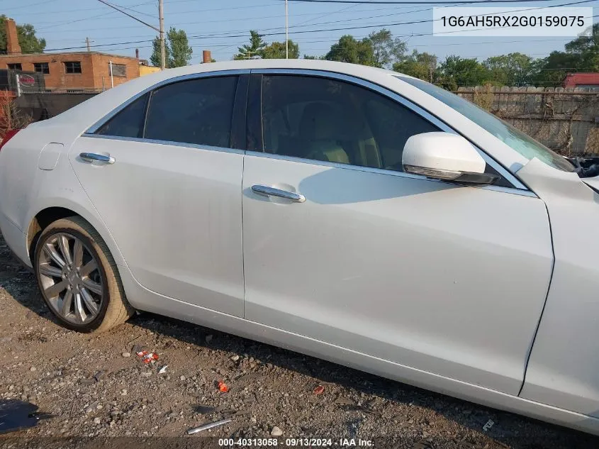 2016 Cadillac Ats Luxury VIN: 1G6AH5RX2G0159075 Lot: 40313058