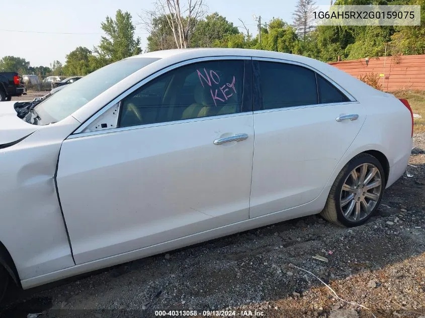 2016 Cadillac Ats Luxury VIN: 1G6AH5RX2G0159075 Lot: 40313058