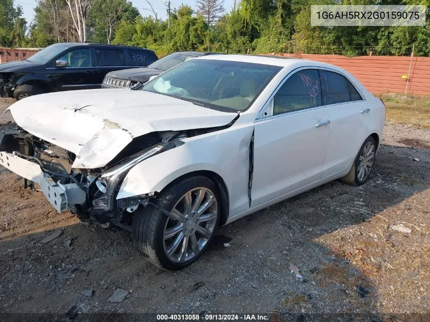 2016 Cadillac Ats Luxury VIN: 1G6AH5RX2G0159075 Lot: 40313058
