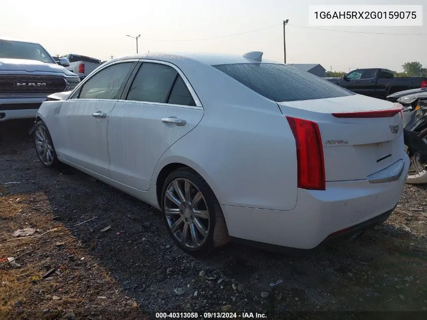 2016 Cadillac Ats Luxury VIN: 1G6AH5RX2G0159075 Lot: 40313058