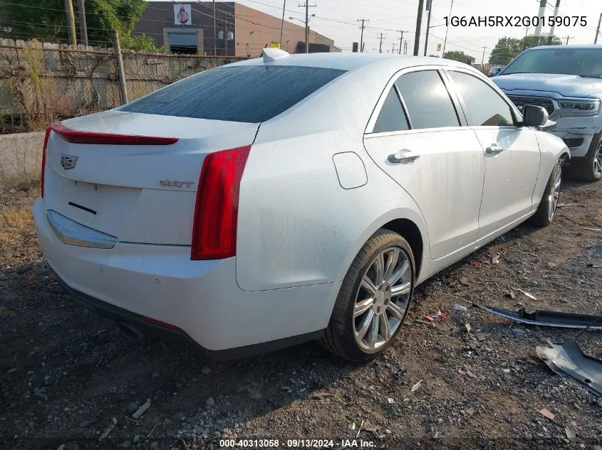 2016 Cadillac Ats Luxury VIN: 1G6AH5RX2G0159075 Lot: 40313058