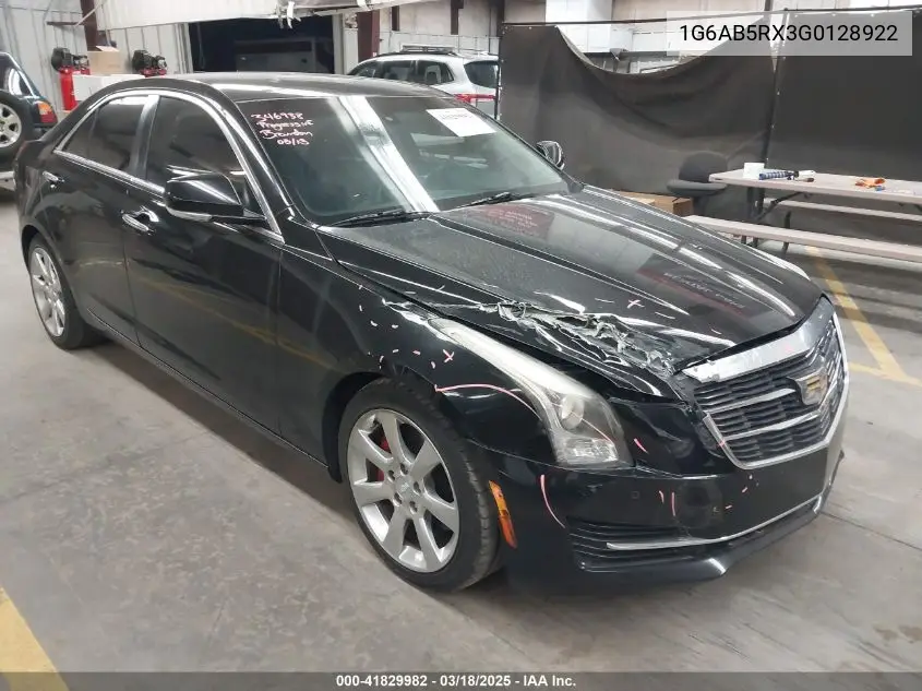 2016 Cadillac Ats Luxury Collection VIN: 1G6AB5RX3G0128922 Lot: 41829982