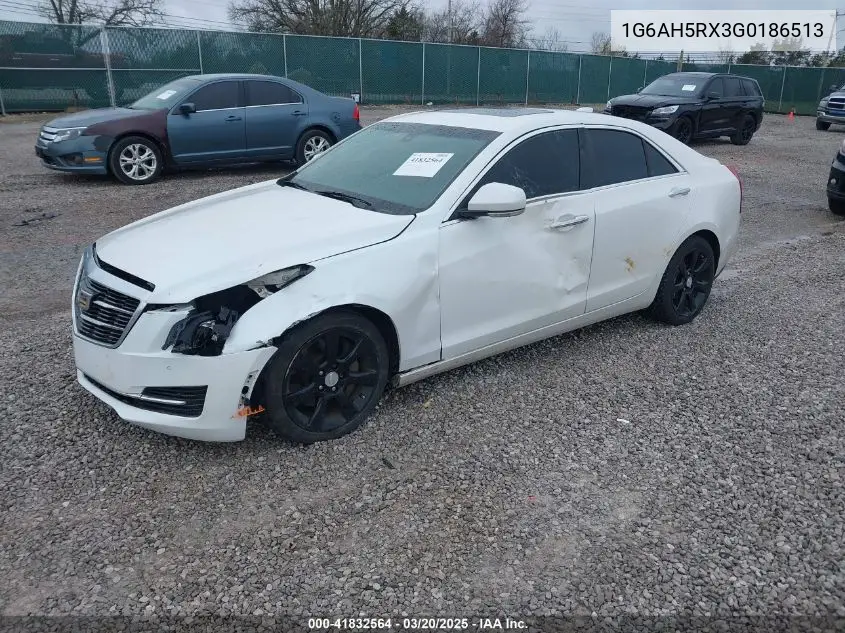 2016 Cadillac Ats Luxury Collection VIN: 1G6AH5RX3G0186513 Lot: 41832564
