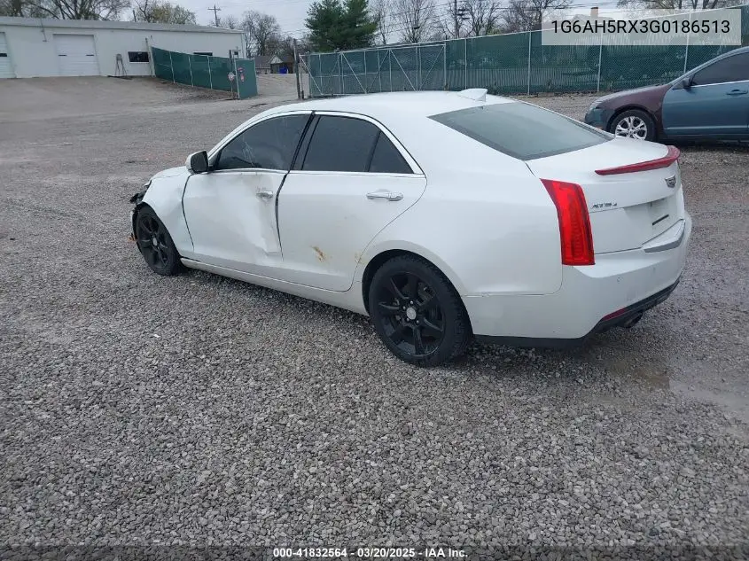 2016 Cadillac Ats Luxury Collection VIN: 1G6AH5RX3G0186513 Lot: 41832564