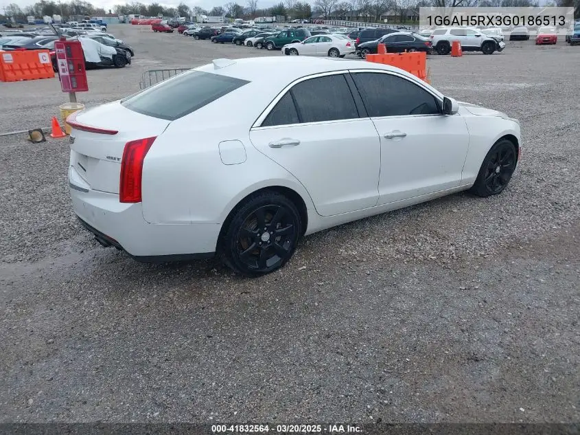 2016 Cadillac Ats Luxury Collection VIN: 1G6AH5RX3G0186513 Lot: 41832564