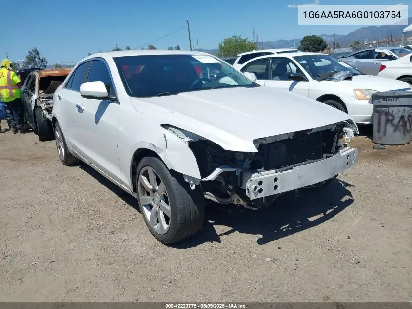 2016 Cadillac Ats Standard VIN: 1G6AA5RA6G0103754 Lot: 42223775