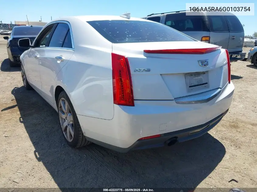 2016 Cadillac Ats Standard VIN: 1G6AA5RA6G0103754 Lot: 42223775