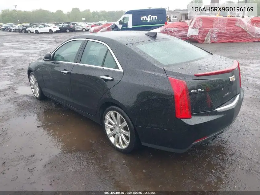 2016 Cadillac Ats Luxury Collection VIN: 1G6AH5RX9G0196169 Lot: 42240536