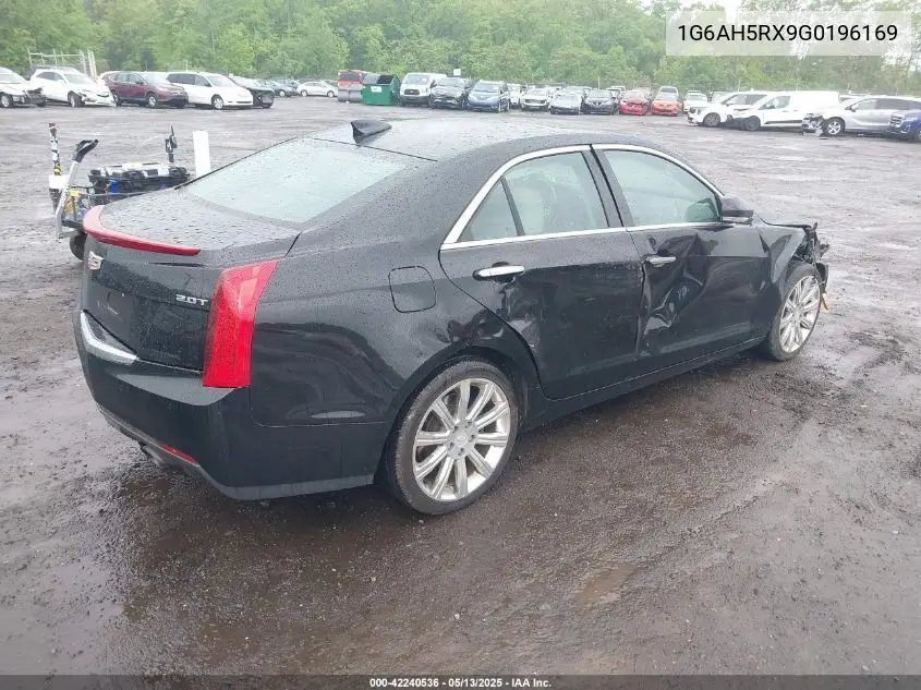 2016 Cadillac Ats Luxury Collection VIN: 1G6AH5RX9G0196169 Lot: 42240536
