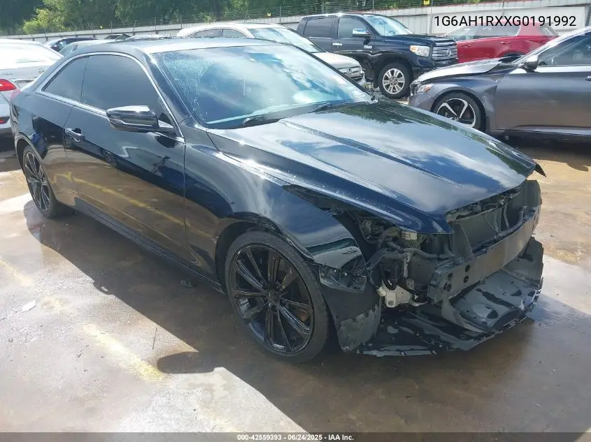 2016 Cadillac Ats Luxury Collection VIN: 1G6AH1RXXG0191992 Lot: 42559393