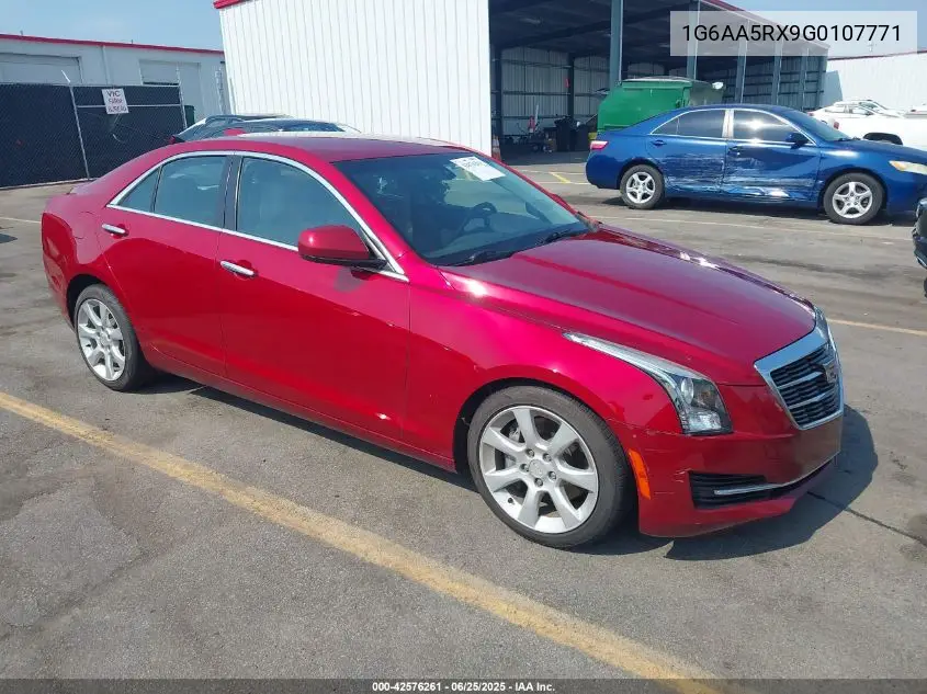 2016 Cadillac Ats VIN: 1G6AA5RX9G0107771 Lot: 42576261