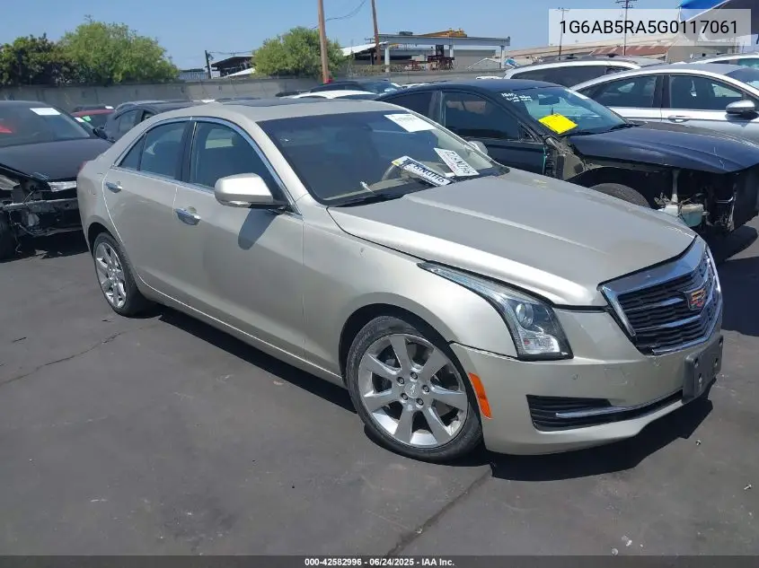 2016 Cadillac Ats Luxury Collection VIN: 1G6AB5RA5G0117061 Lot: 42582996