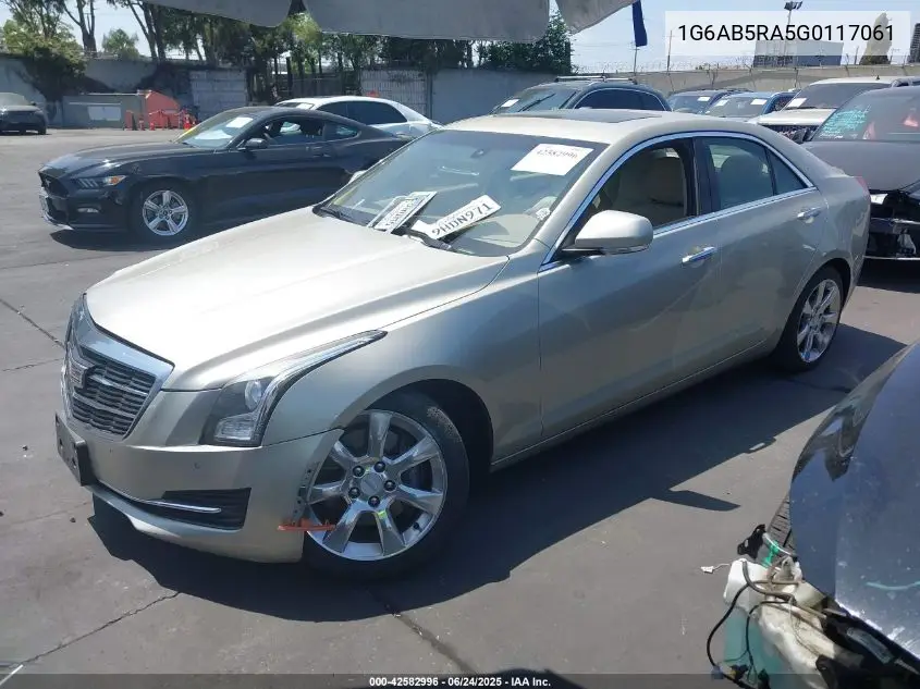 2016 Cadillac Ats Luxury Collection VIN: 1G6AB5RA5G0117061 Lot: 42582996