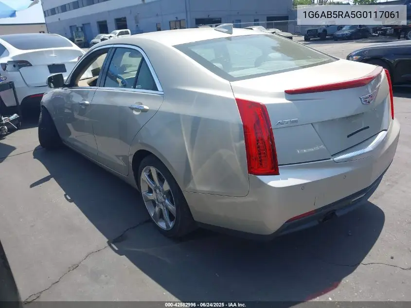 2016 Cadillac Ats Luxury Collection VIN: 1G6AB5RA5G0117061 Lot: 42582996