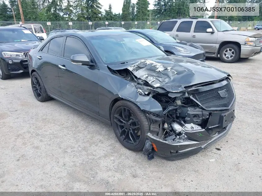 2016 Cadillac Ats Performance Collection VIN: 1G6AJ5SX7G0106385 Lot: 42583981