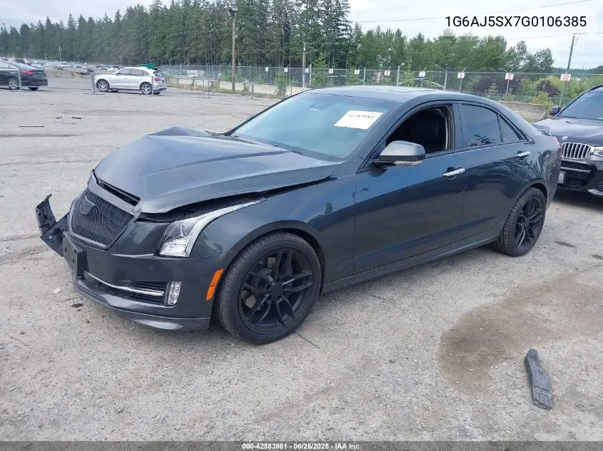 2016 Cadillac Ats Performance Collection VIN: 1G6AJ5SX7G0106385 Lot: 42583981