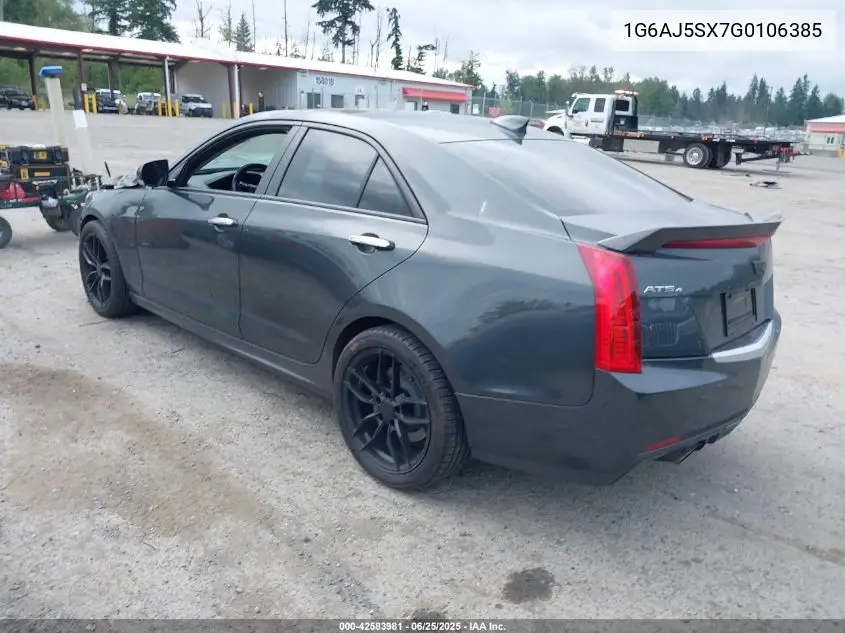 2016 Cadillac Ats Performance Collection VIN: 1G6AJ5SX7G0106385 Lot: 42583981