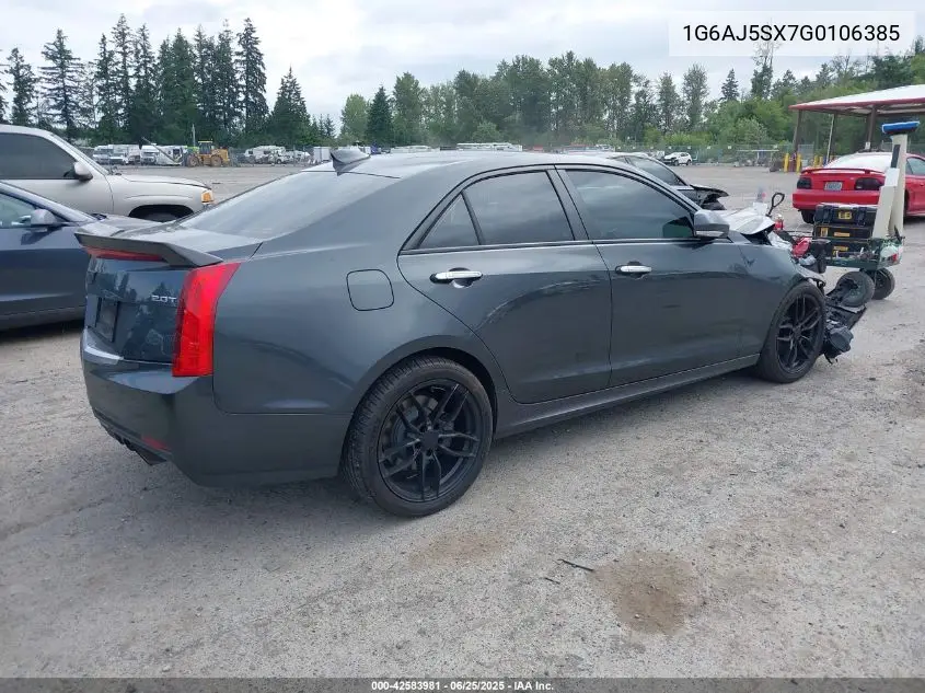 2016 Cadillac Ats Performance Collection VIN: 1G6AJ5SX7G0106385 Lot: 42583981