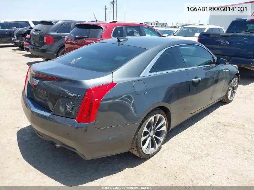 2016 Cadillac Ats Luxury Collection VIN: 1G6AB1RXXG0141031 Lot: 42775835