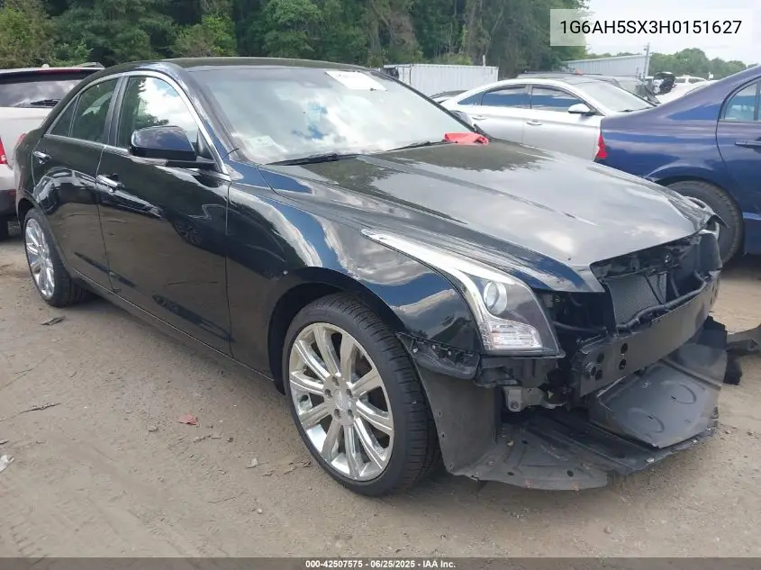 2017 Cadillac Ats Luxury VIN: 1G6AH5SX3H0151627 Lot: 42507575