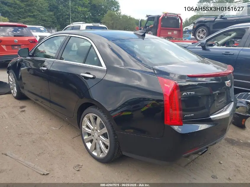 2017 Cadillac Ats Luxury VIN: 1G6AH5SX3H0151627 Lot: 42507575