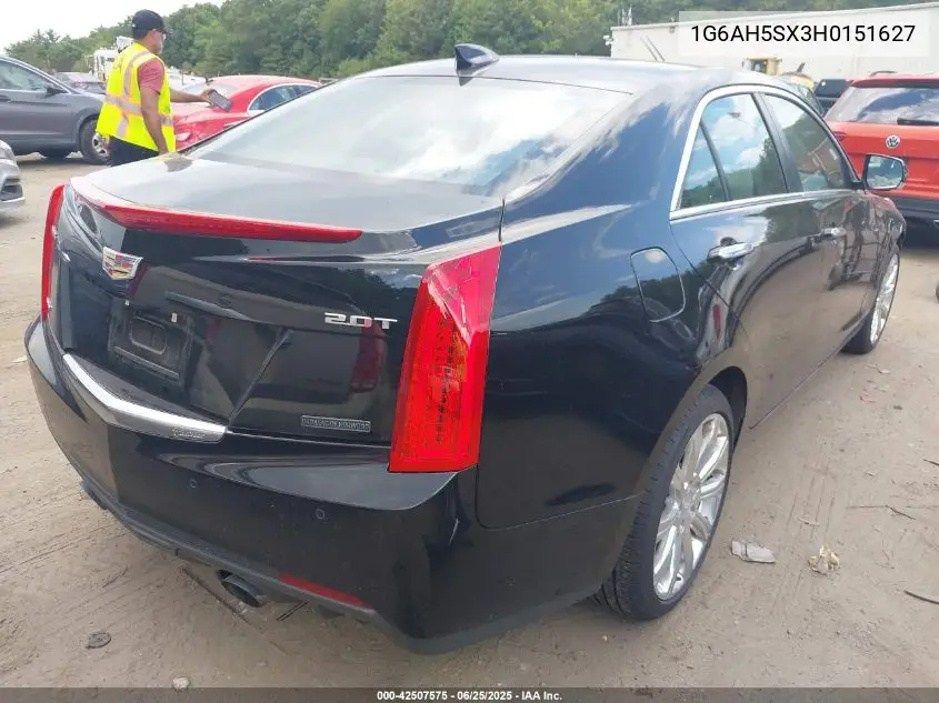 2017 Cadillac Ats Luxury VIN: 1G6AH5SX3H0151627 Lot: 42507575