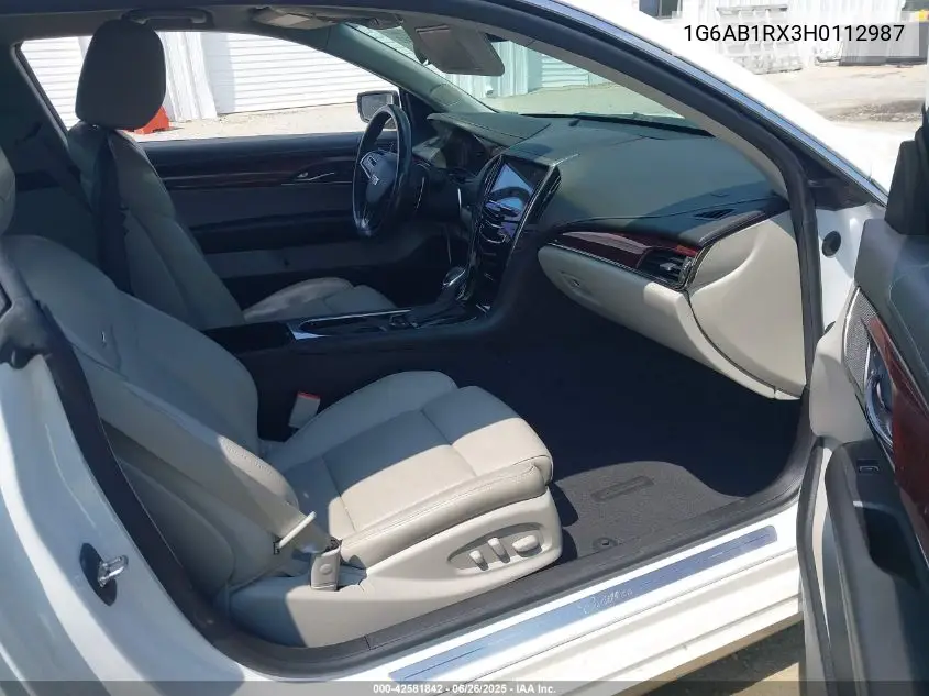 2017 Cadillac Ats Luxury VIN: 1G6AB1RX3H0112987 Lot: 42581842