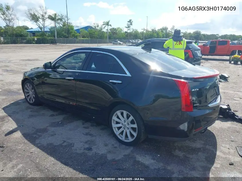 2017 Cadillac Ats Standard VIN: 1G6AG5RX3H0174009 Lot: 42585181
