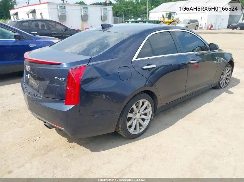2017 Cadillac Ats Luxury VIN: 1G6AH5RX5H0166524 Lot: 42601017