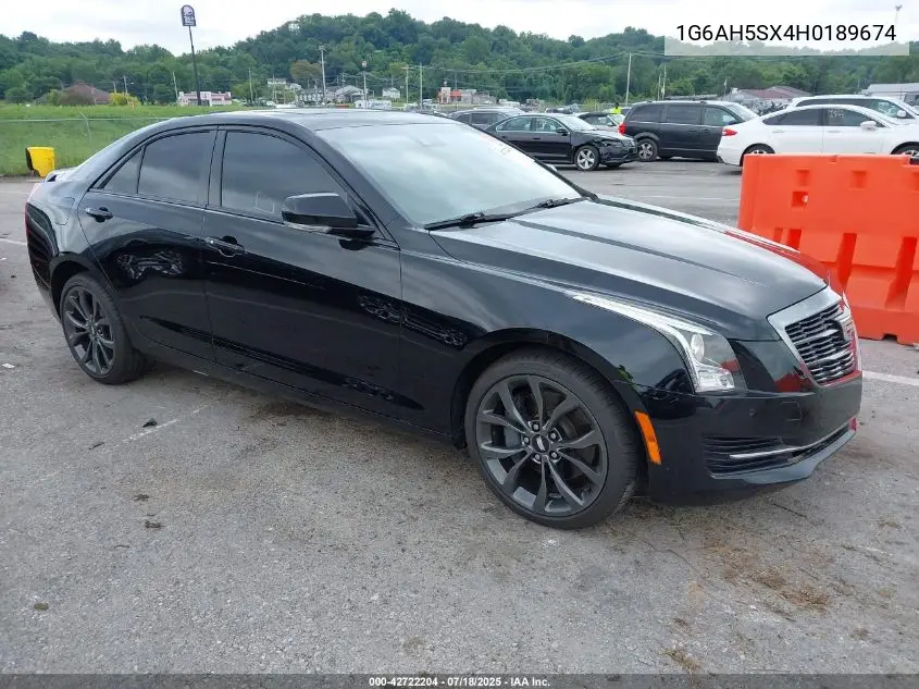 2017 Cadillac Ats Luxury VIN: 1G6AH5SX4H0189674 Lot: 42722204