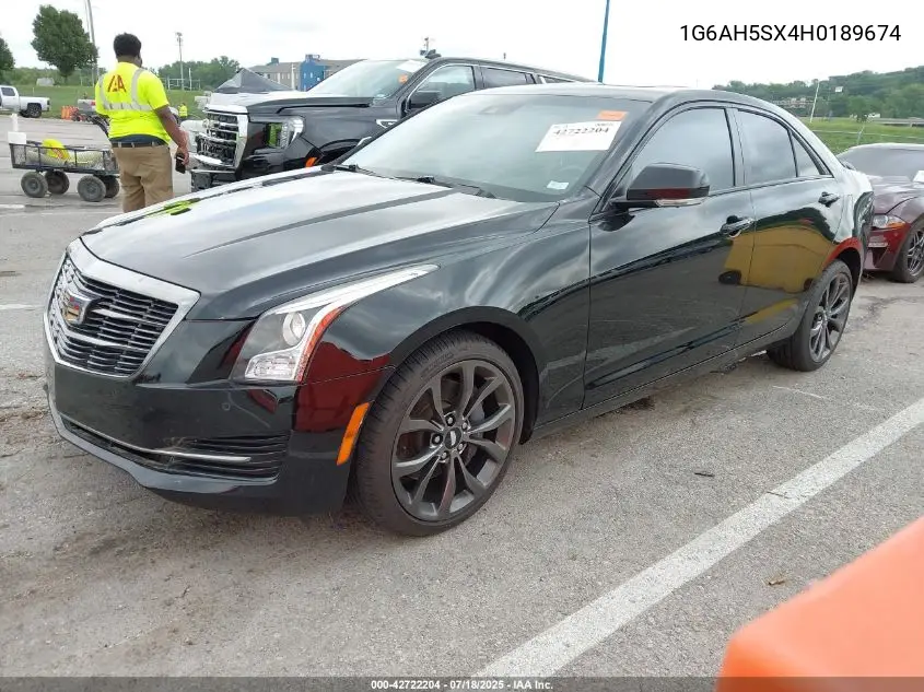 2017 Cadillac Ats Luxury VIN: 1G6AH5SX4H0189674 Lot: 42722204