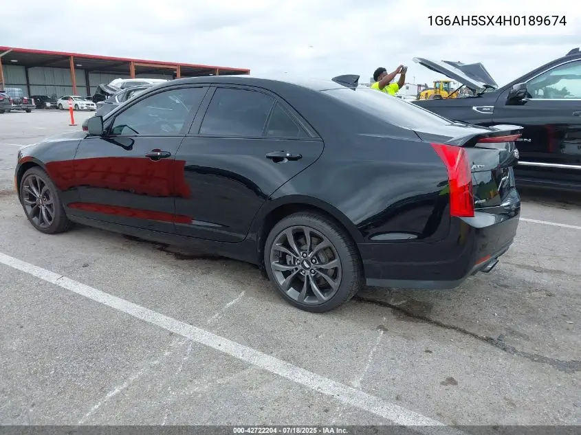 2017 Cadillac Ats Luxury VIN: 1G6AH5SX4H0189674 Lot: 42722204