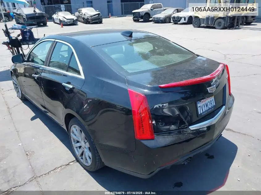 2017 Cadillac Ats Standard VIN: 1G6AA5RXXH0124449 Lot: 42784879