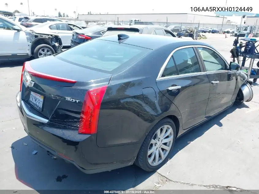 2017 Cadillac Ats Standard VIN: 1G6AA5RXXH0124449 Lot: 42784879